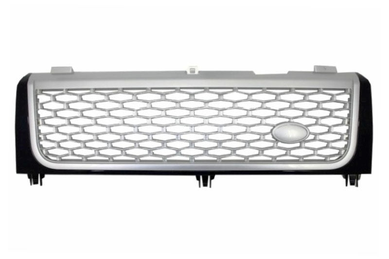 Zentralgrill Passend Für Land Range Rover Vogue III L322 (2002-2005) Schwarz Silber Autobiography Supercharged Edition KITT