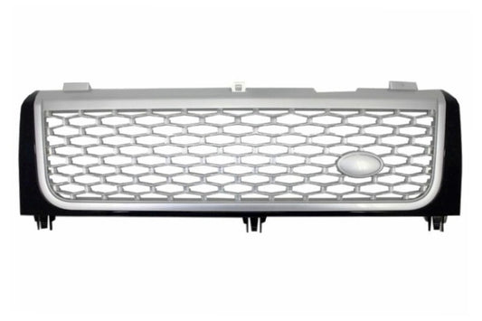 Zentralgrill Passend Für Land Range Rover Vogue III L322 (2002-2005) Schwarz Silber Autobiography Supercharged Edition KITT