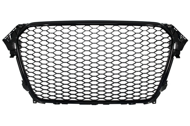 Kühlergrill für Audi A4 B8 Facelift 12-15 RS Look glänzend schwarz mit und ohne PDC CarPartsTuning