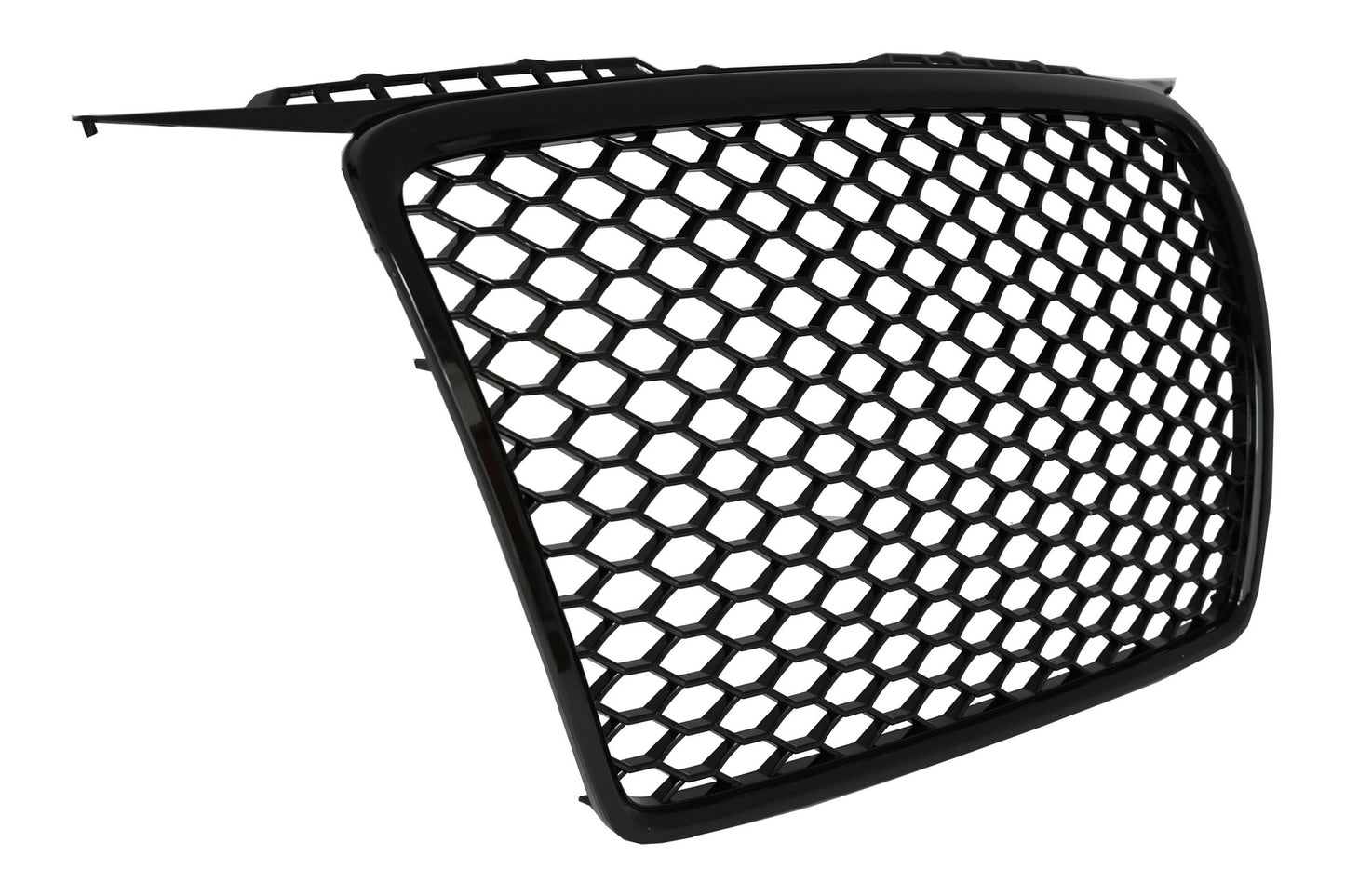 Frontgrill ohne Emblem für Audi A3 8P 04-07 RS Design Schwarz glänzend Carpartstuning Austria