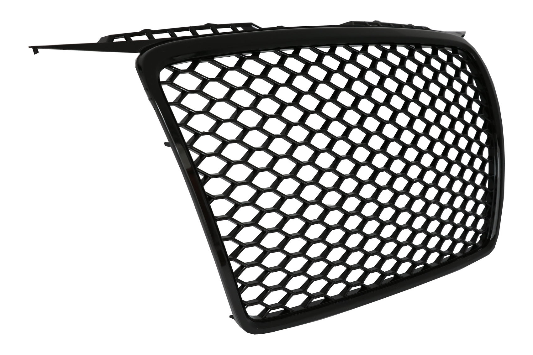 Frontgrill ohne Emblem für Audi A3 8P 04-07 RS Design Schwarz glänzend Carpartstuning Austria
