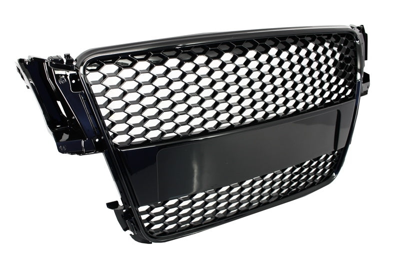 Kühlergrill für AUDI A5 8T 2007-2011 RS Frontgrill Design Klavier Schwarz CarPartsTuning