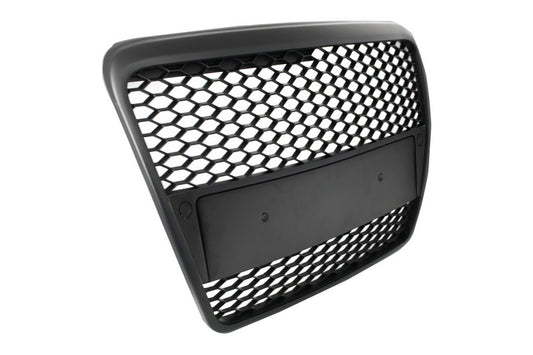 Frontgrill ohne Emblem passend für AUDI A6 4F C6 (2004-2007) RS Design Mattschwarz KITT Specials