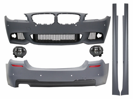Body Kit für BMW F10 5er 11-14 Stoßstangen Nebelscheinwerfer M-Technik Look CarPartsTuning