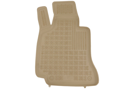 Bodenmatte Gummi Fußmatten Beige für Mercedes C-Klasse W205 Limousine S205 Kombi (2014-) Geruchlos CarPartsTuning