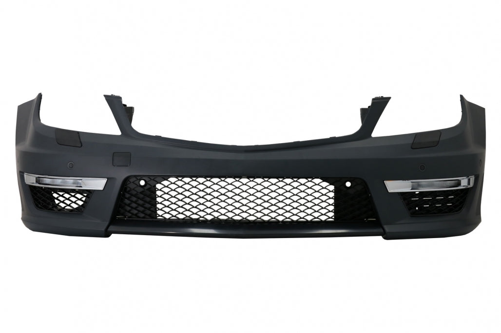 Bodykit für Mercedes W204 07-15 Facelift C63 Look Stoßstange LED Scheinwerfer CarPartsTuning