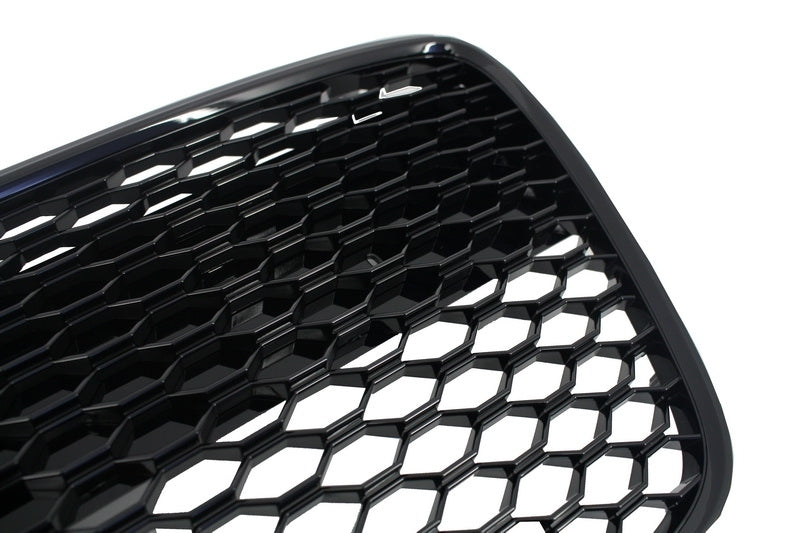 Frontgrill passend für Audi R8 (2007-2012) Honeycomb Piano Black KITT Specials