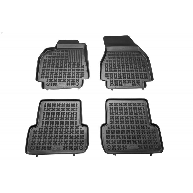 Gummi Fußmatte Schwarz passend für RENAULT Megane II (2002-2009) Rezaw Plast
