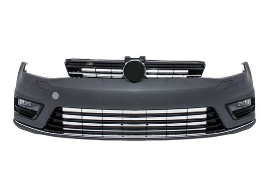 Frontstoßstange für VW Golf 7 VII 2013-2017 R-Line Look Untere Verlängerung Nebellichter CarPartsTuning