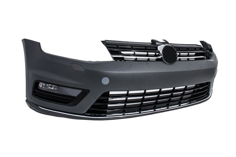 Frontstoßstange für VW Golf 7 VII 2013-2017 R-Line Look Untere Verlängerung Nebellichter CarPartsTuning