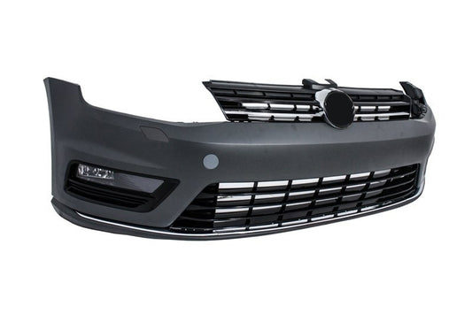 Frontstoßstange für VW Golf 7 VII 2013-2017 R-Line Look Untere Verlängerung Nebellichter CarPartsTuning