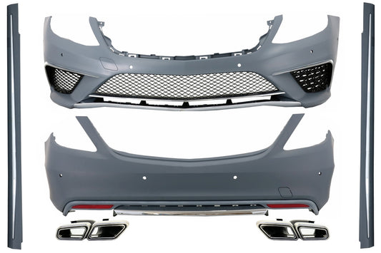 Body Kit für Mercedes S W222 13-06.17 Langversion Auspuffspitzen S63 Look CarPartsTuning