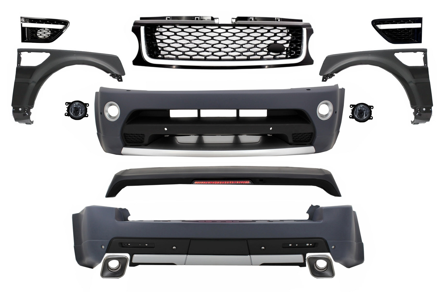Bodykit Mit Vorderen Kotflügeln Passend Für Land Range Rover Sport L320 Facelift (2009-2013) Autobiographie-Design KITT