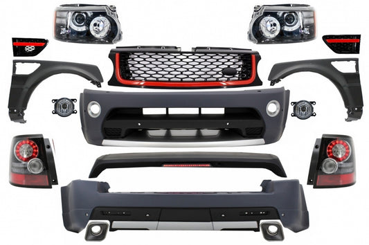 Body Kit Kotflügel für Range Rover Sport L320 Facelift 09-13 Autobiography Design Kühlergrill CarPartsTuning