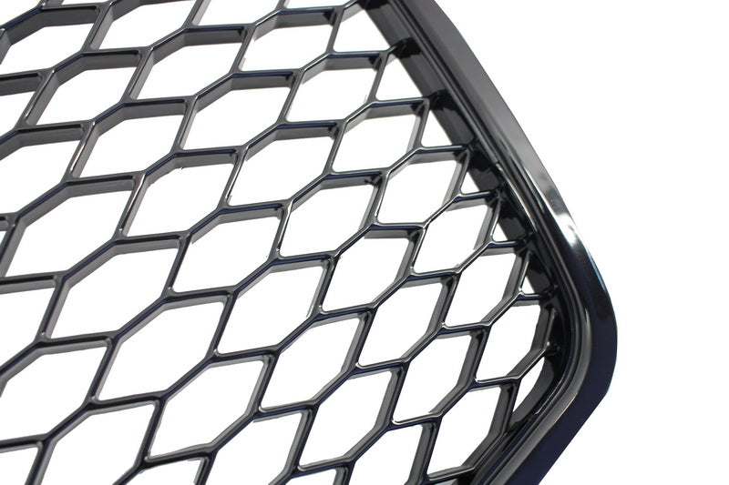 Kühlergrill ohne Emblem für AUDI A4 B7 2004-2008 Honeycomb Schwarz glänzend RS4 Look CarPartsTuning