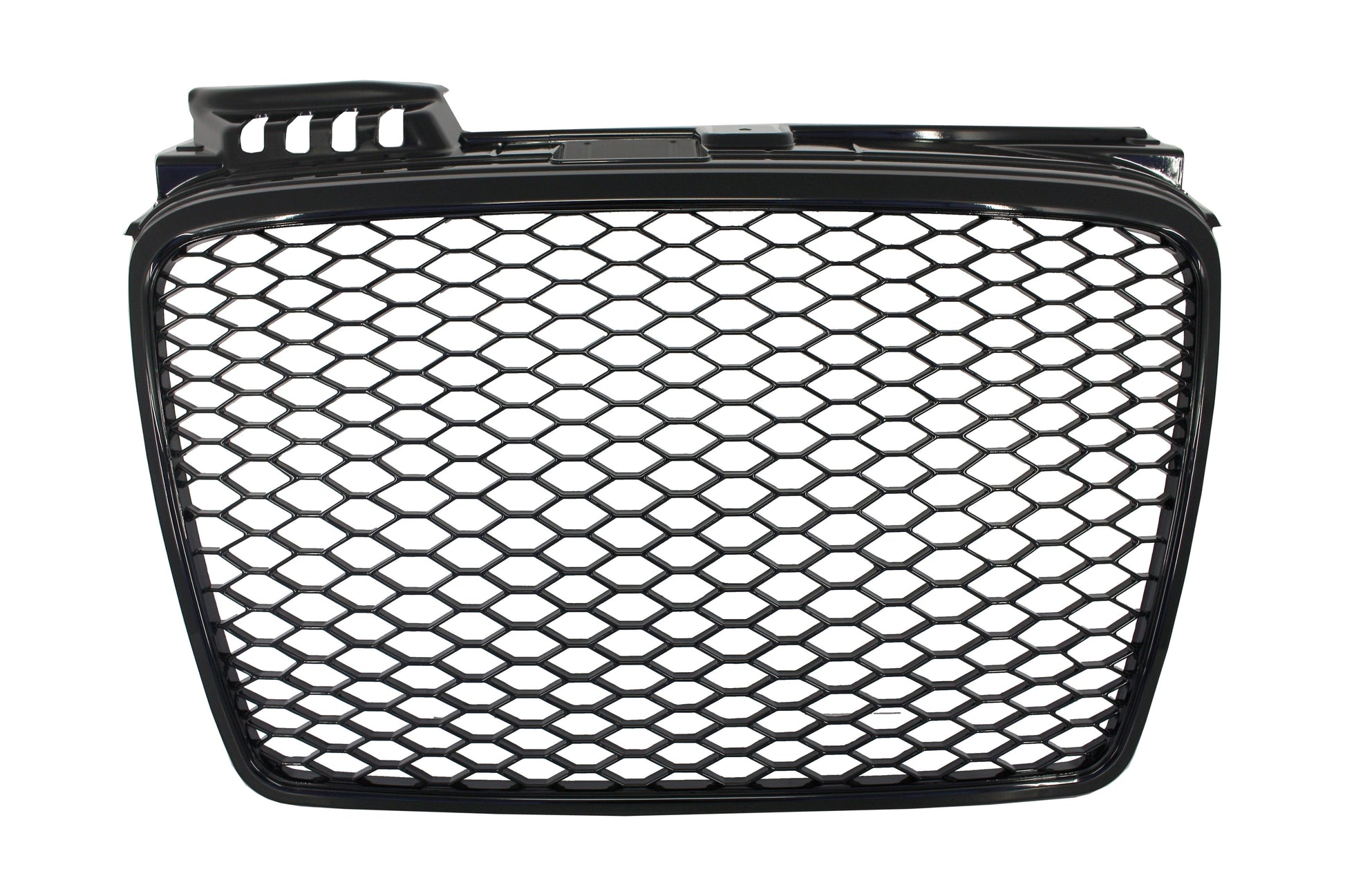 Kühlergrill ohne Emblem für AUDI A4 B7 2004-2008 Honeycomb Schwarz glänzend RS4 Look CarPartsTuning