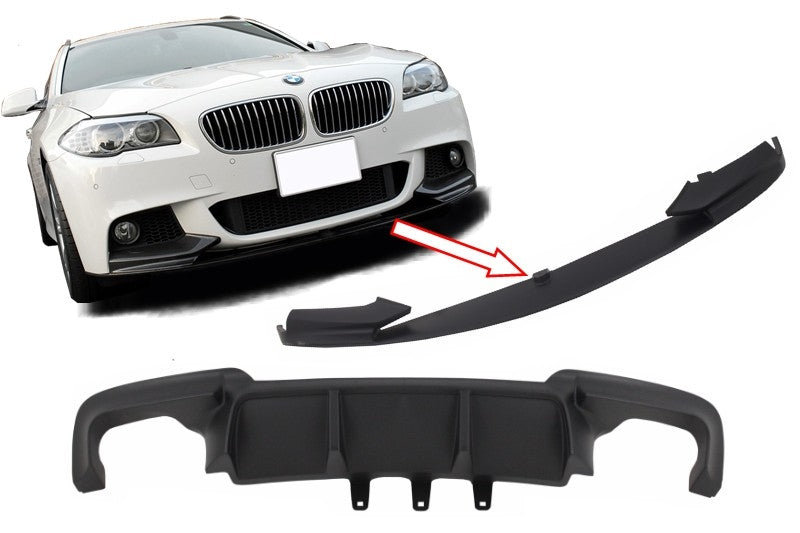 Spoilerlippe für BMW F10 F11 5er 11-17 Luftverteiler M-Performance Look CarPartsTuning