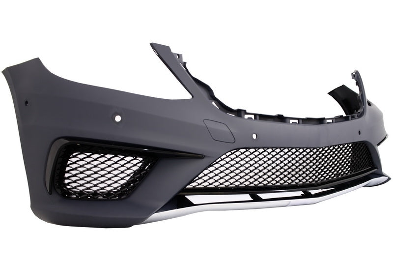 Stoßstange für Mercedes S-Klasse W222 13-17 S63 Look Kühlergrill glänzend Schwarz Carpartstuning Austria