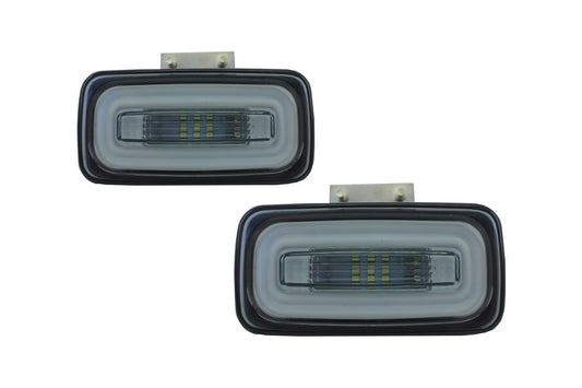 LED Heckstoßstange Nebelscheinwerfer Lichtleiste passend für Mercedes G-Klasse W463 (1989-2015) Smoke KITT