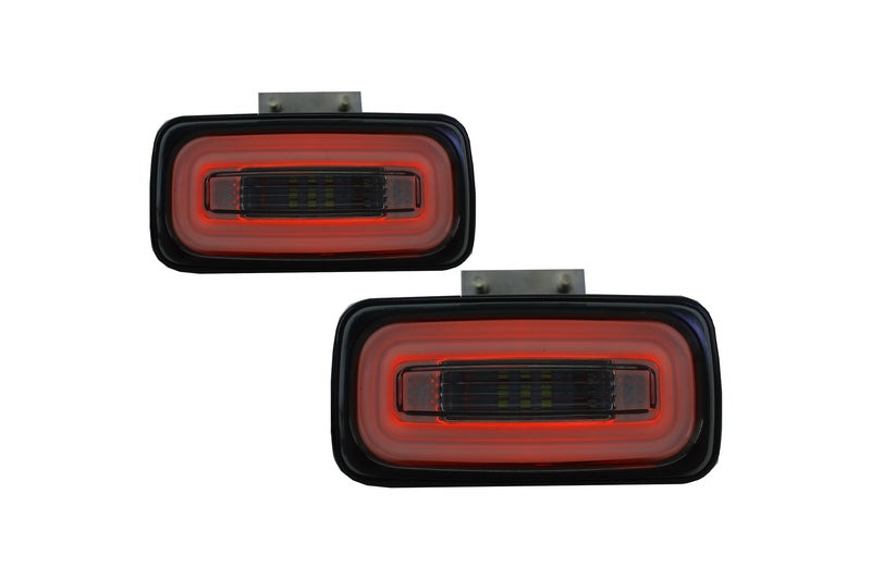 LED Heckstoßstange Nebelscheinwerfer Lichtleiste passend für Mercedes G-Klasse W463 (1989-2015) Smoke KITT