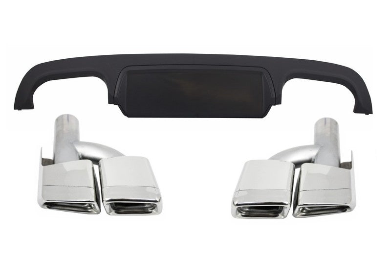 Heckstoßstange Diffusor für Mercedes S-Klasse W221 05-13 Auspuff CarPartsTuning