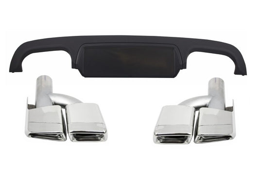 Heckstoßstange Diffusor für Mercedes S-Klasse W221 05-13 Auspuff CarPartsTuning