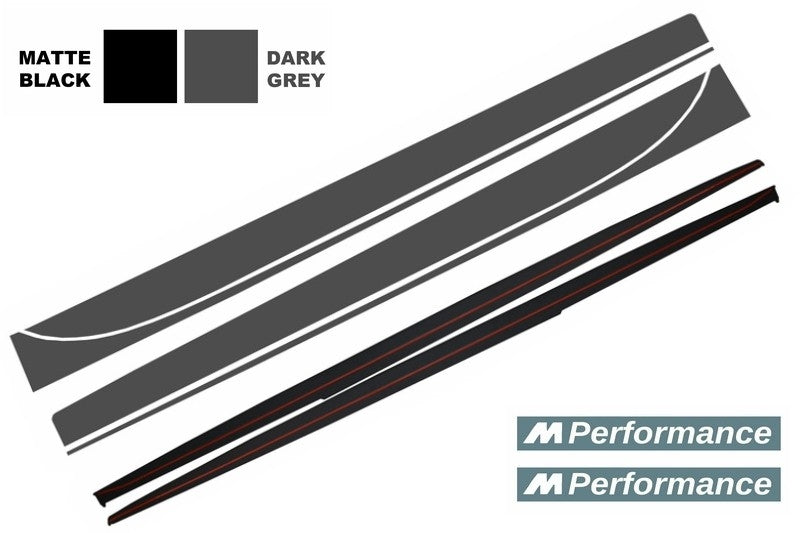 Seitenschweller-Aufsatz Lip Extensions für BMW 3er F30 F31 11+ M-Performance Look CarPartsTuning