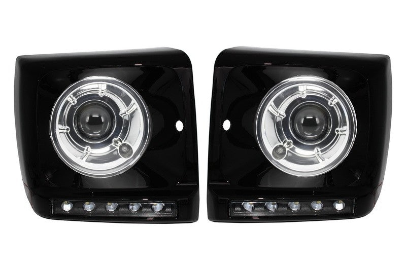 Scheinwerfer abdeckung DRL für Mercedes G W463 89-12 Bi-Xenon G65 Look CarPartsTuning