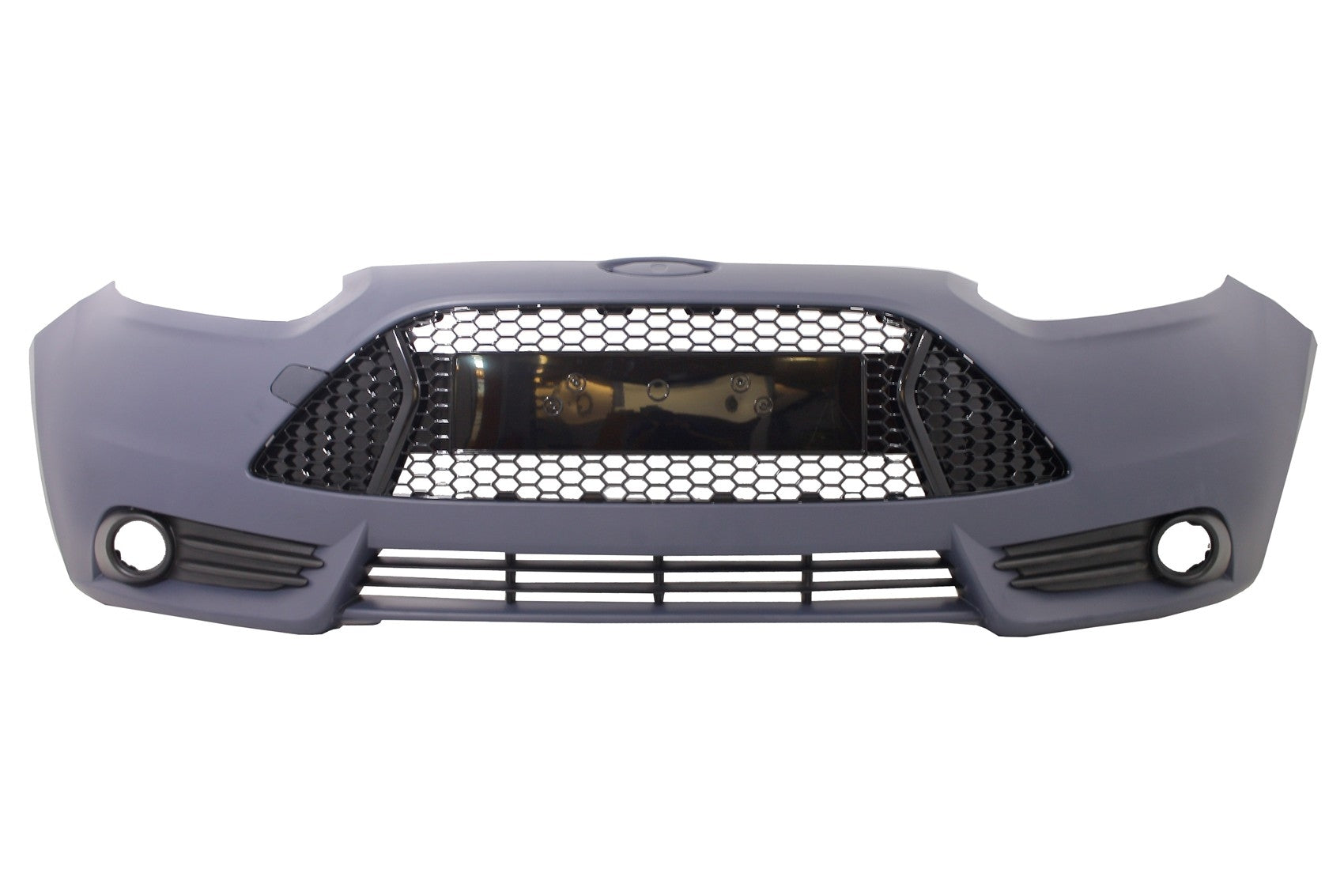 Stoßstange für Ford Focus MK3 11-14 ST Look Add-On Dachspoiler Wabengitter CarPartsTuning