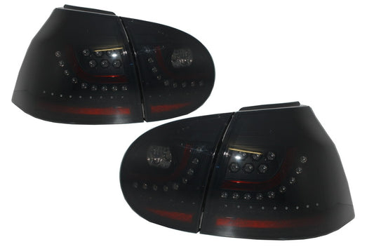 LED Rückleuchten für VW Golf V 5 Linkslenker 2004-2009 Rauch Extrem Schwarz Look CarPartsTuning