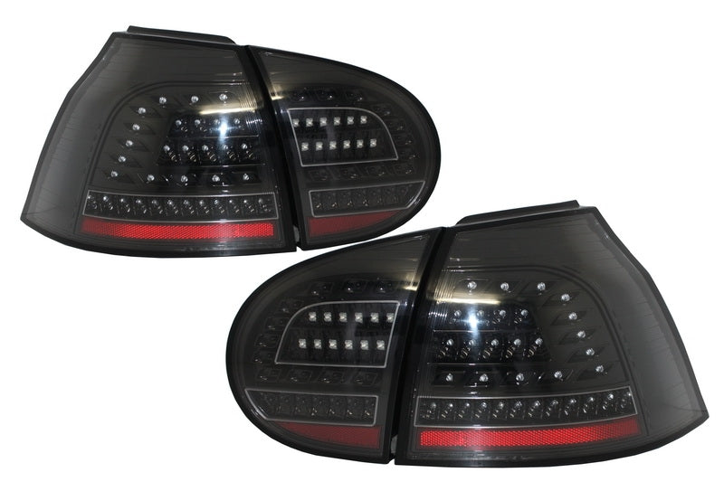 Volle LED Rücklichter für VW Golf V 5 Linkslenker 04-09 Schwarz Urban Style- CarPartsTuning