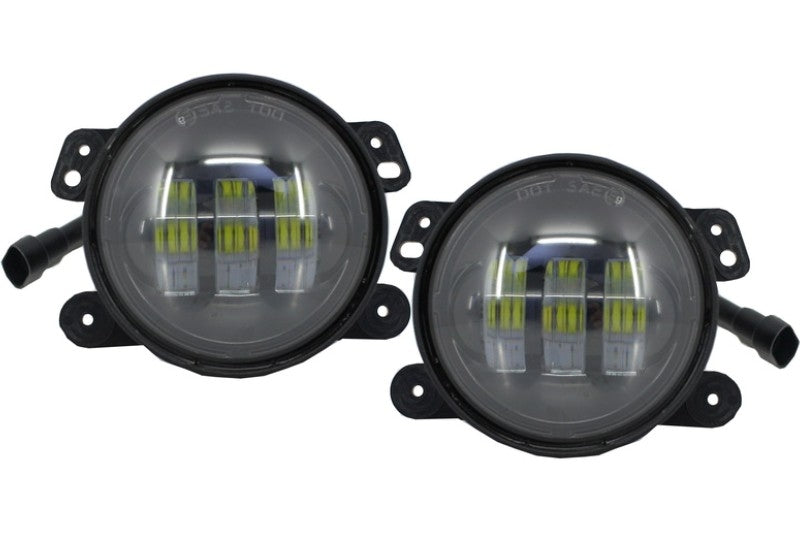 Nebellichter 4 Zoll-Full-LED für JEEP Wrangler JK TJ LJ 2007-2017 CarPartsTuning