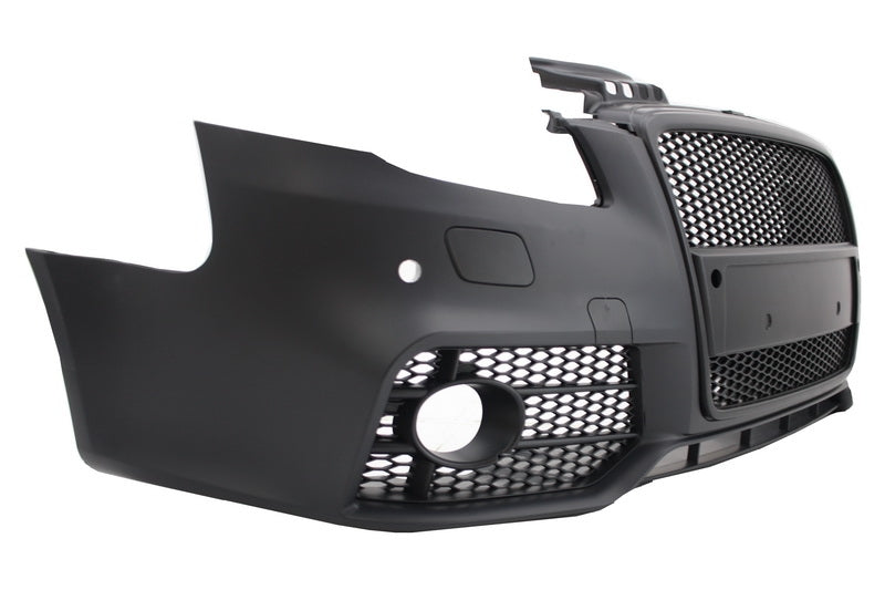 Stoßstange mit Kühlergrill für Audi A4 B7 2004-2008 RS4 Design Schwarz PDC SRA CarPartsTuning