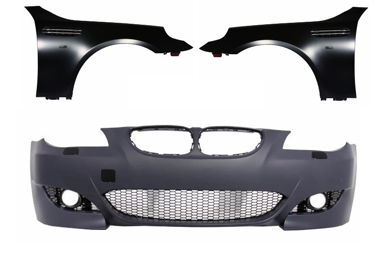 Frontstoßstange für BMW 5er E60 E61 Limousine Touring 03-10 Vordere Kotflügel M5 Look CarPartsTuning