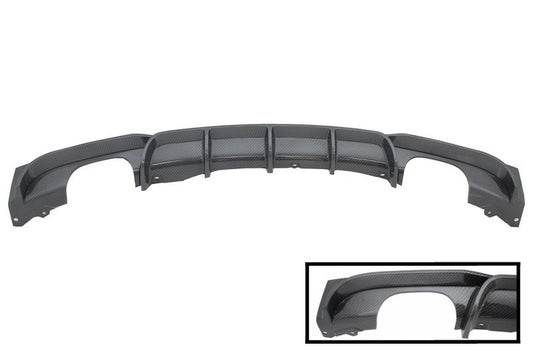 Diffusor Doppelter Ausgang für BMW 3er F30 F31 2011+ Limo Touring M Perform Look CarPartsTuning