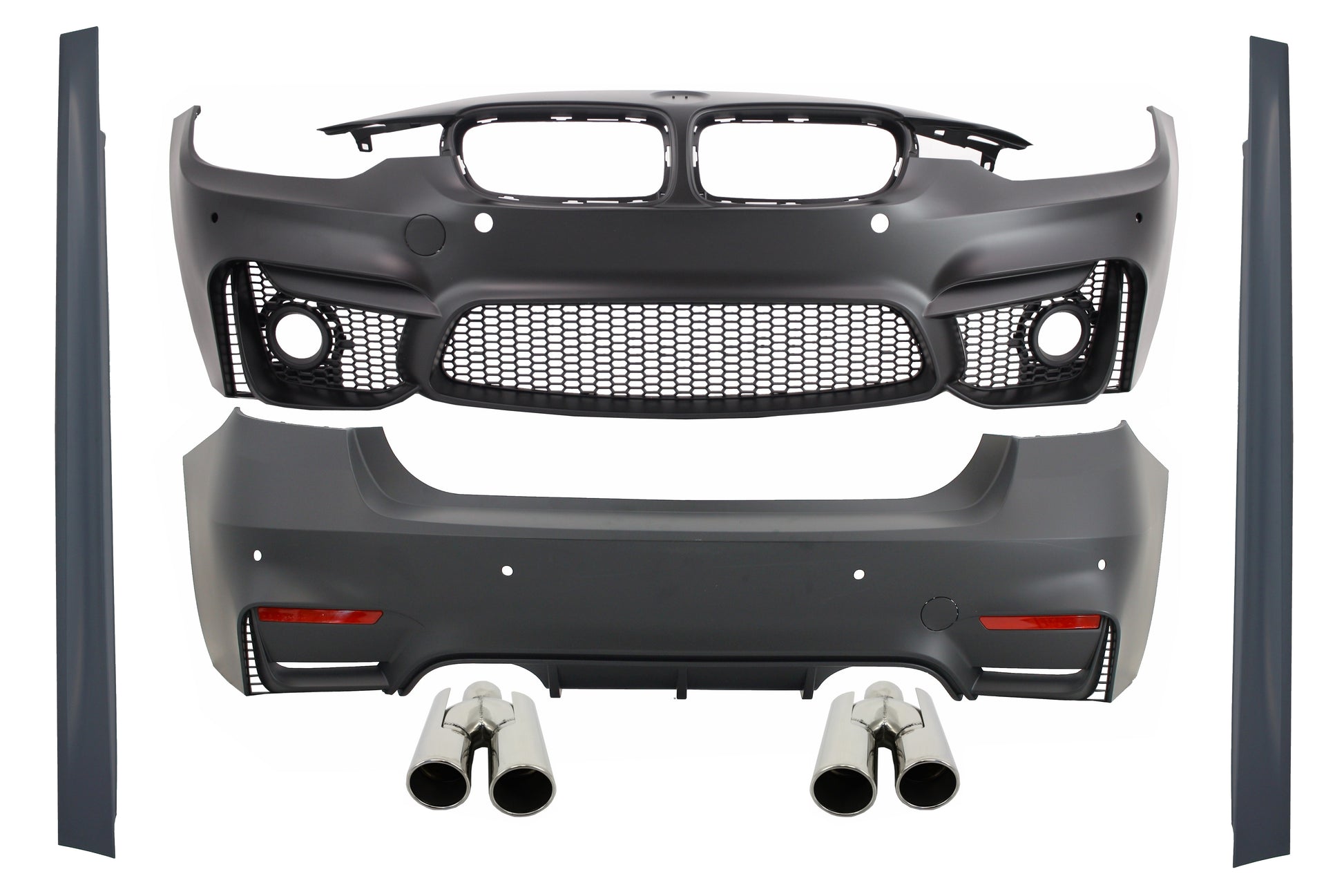 Bodykit für BMW F30 2011-2019 EVO II M3 CS Look Auspuff Tipps Quad ACS Look CarPartsTuning