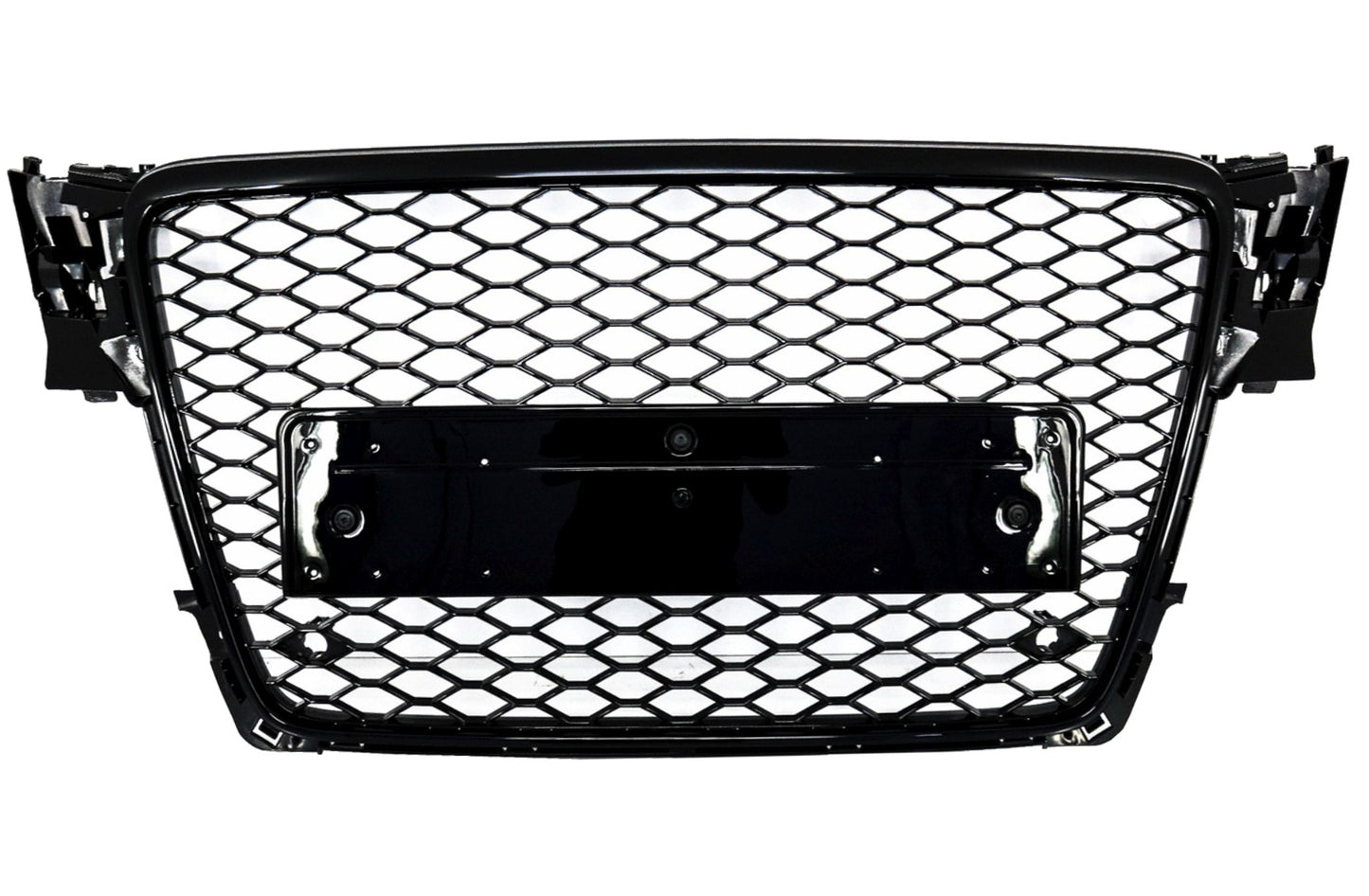 Frontgrill ohne Emblem passend für Audi A4 B8 (2008-2011) RS4 Design Piano Black KITT