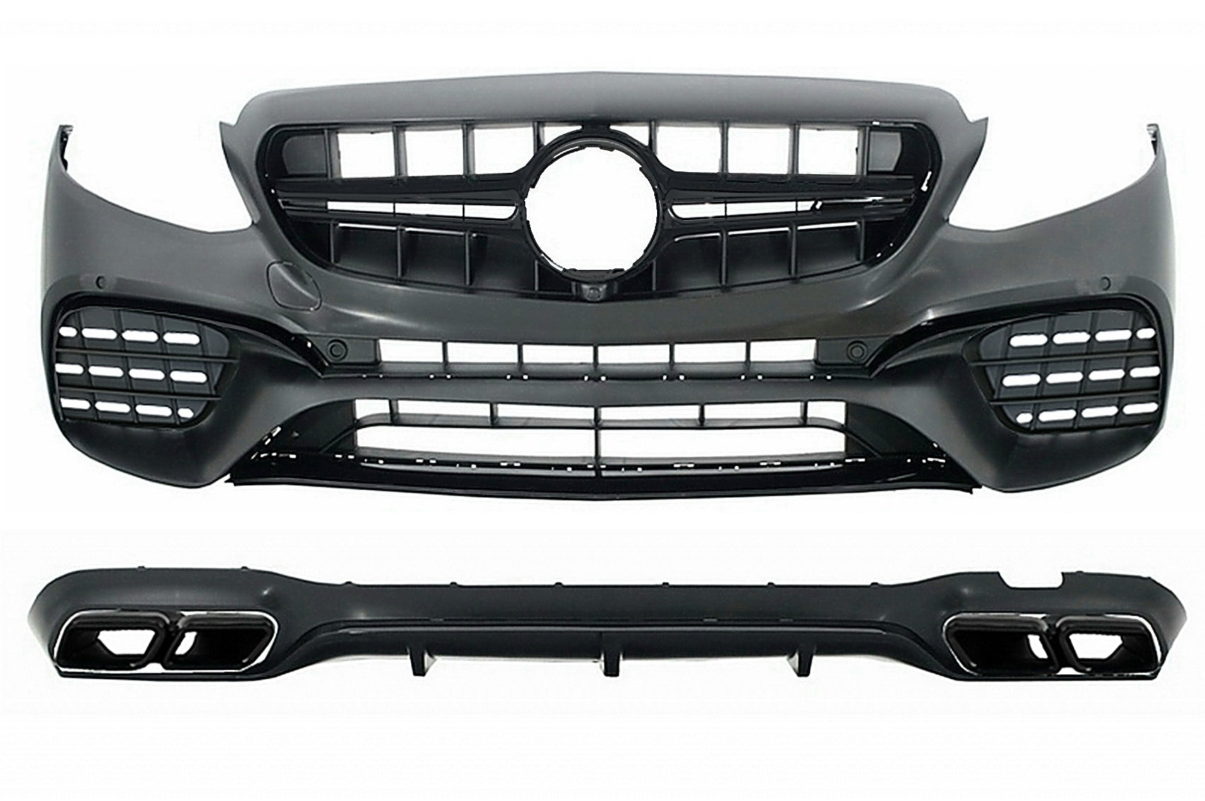 Body Kit für Mercedes E-Klasse W213 16-19 E63 Look Stoßstange Auspuff CarPartsTuning