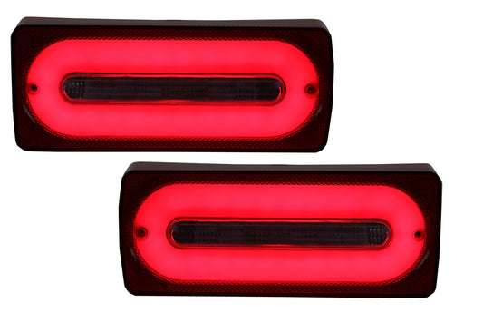 Full LED Rückleuchten Lichtleiste für Mercedes G W463 89-15 ROT Dynamisch Drehen CarPartsTuning