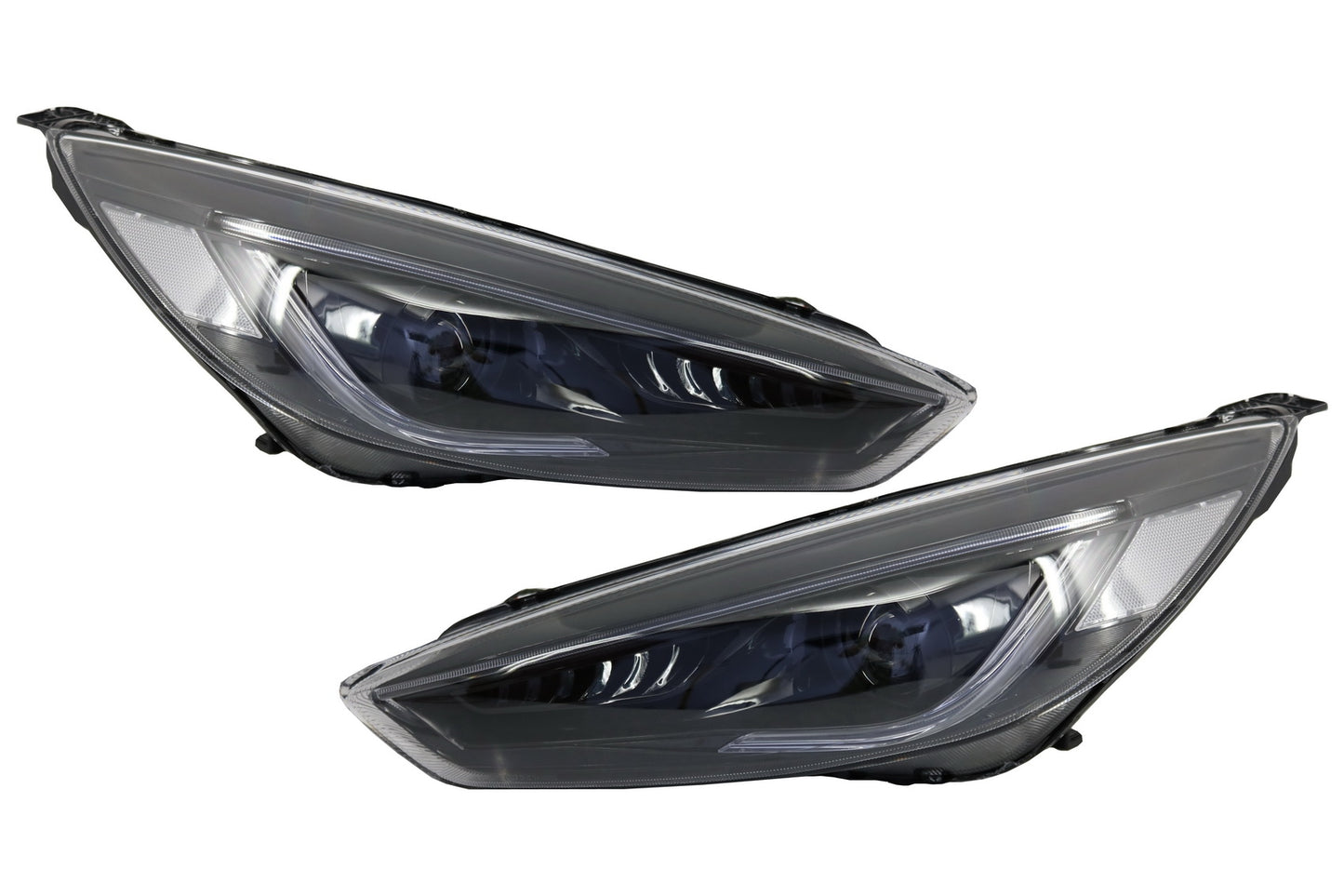 Scheinwerfer LED Tagfahrlicht Passend Für Ford Focus III Mk3 (2015-2017) Bi-Xenon Design Dynamisch Fließende Blinker Dämonenoptik KITT