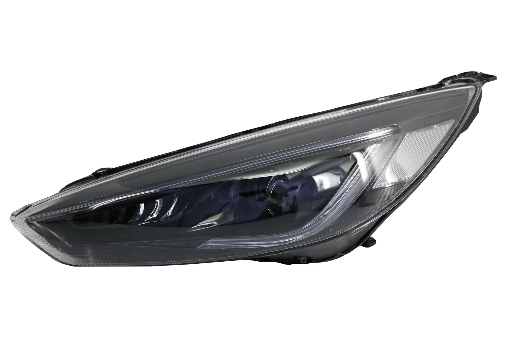Scheinwerfer LED Tagfahrlicht Passend Für Ford Focus III Mk3 (2015-2017) Bi-Xenon Design Dynamisch Fließende Blinker Dämonenoptik KITT