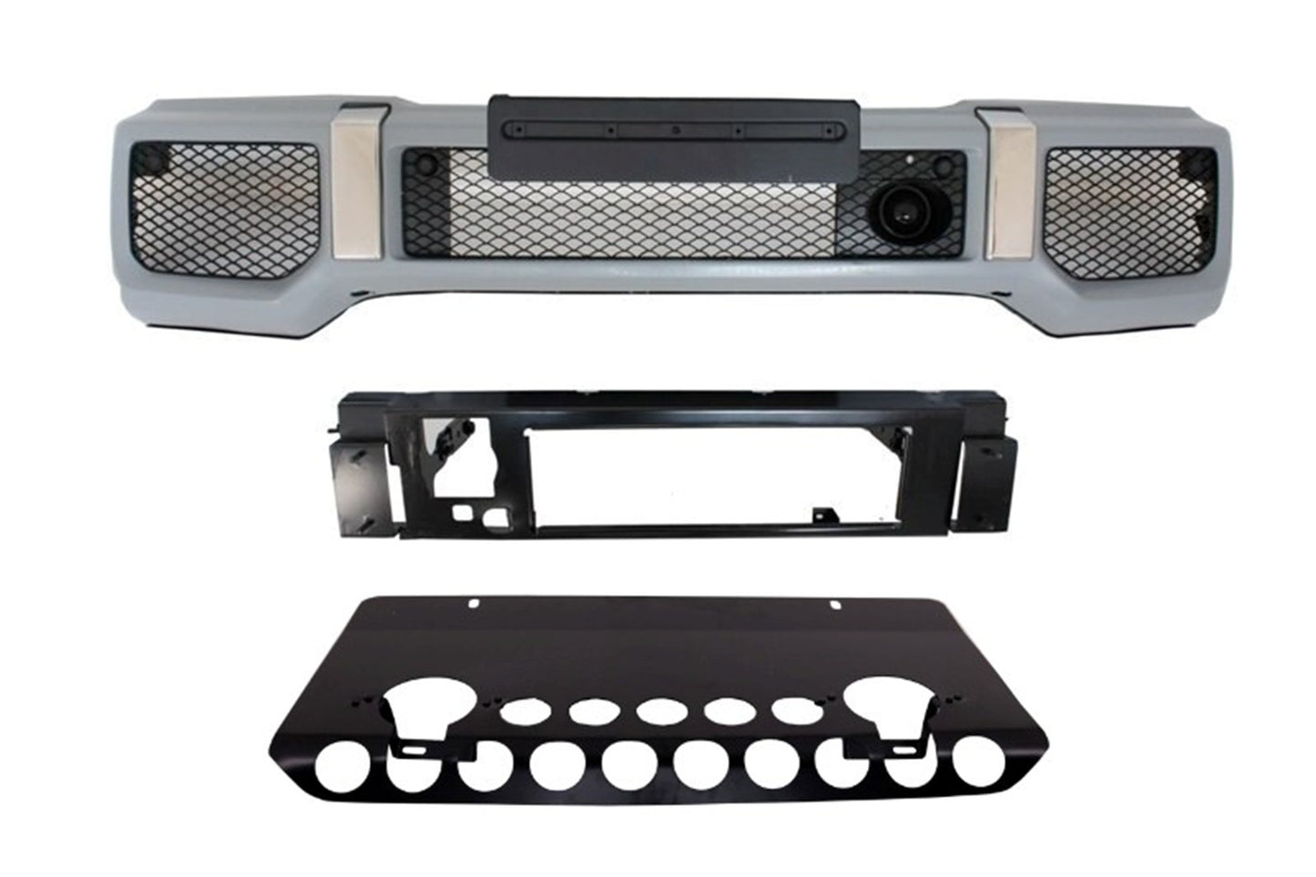 Stoßstangen Unterfahrschutz für Mercedes W463 G-Klasse 89-17 G65 Look CarPartsTuning