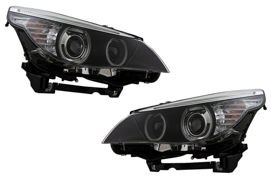Angel Eyes Scheinwerfer für BMW 5 E60 E61 Doppelprojektor LCI Look für Xenon D2S CarPartsTuning