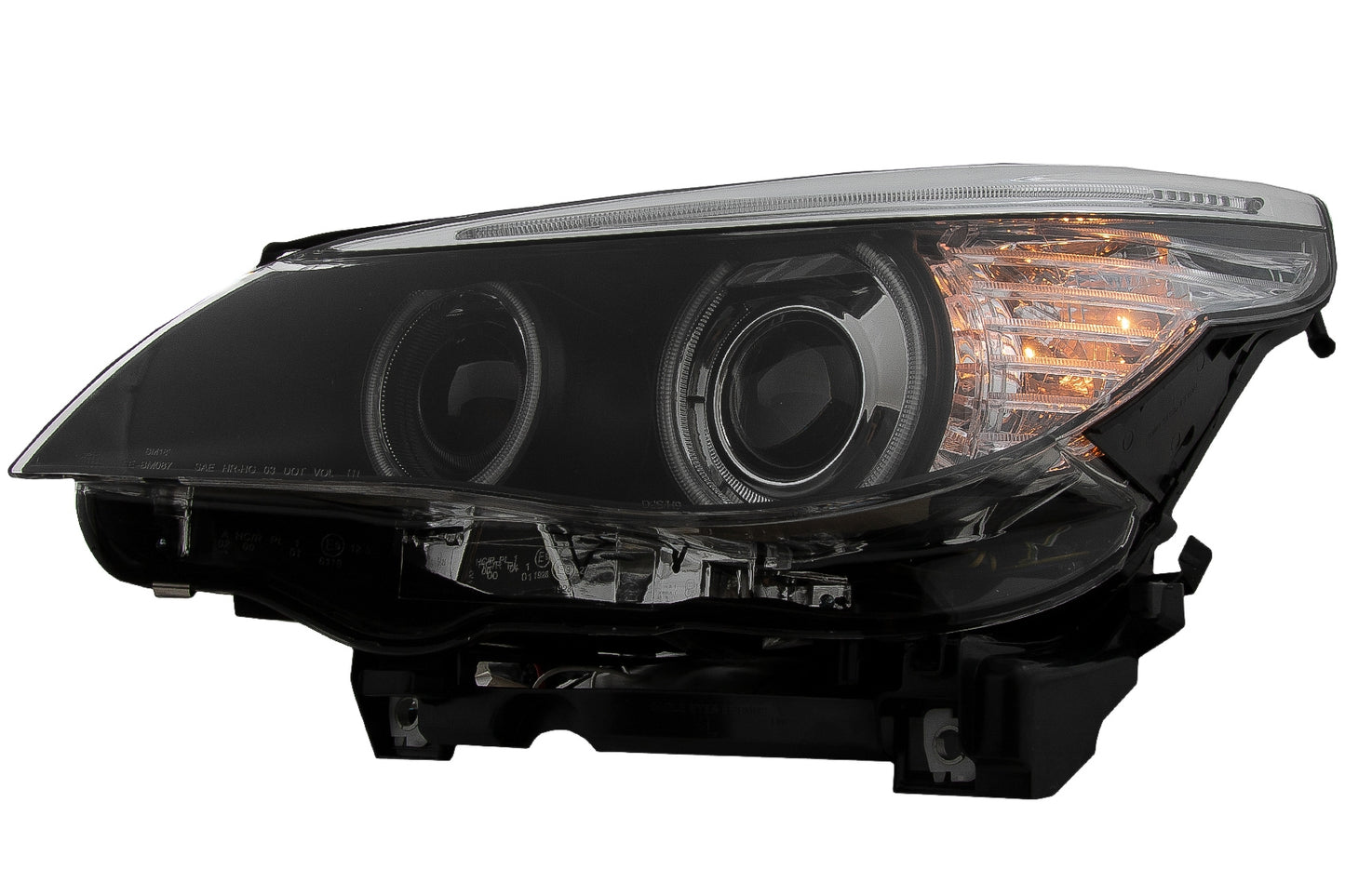 Angel Eyes Scheinwerfer für BMW 5 E60 E61 Doppelprojektor LCI Look für Xenon D2S CarPartsTuning