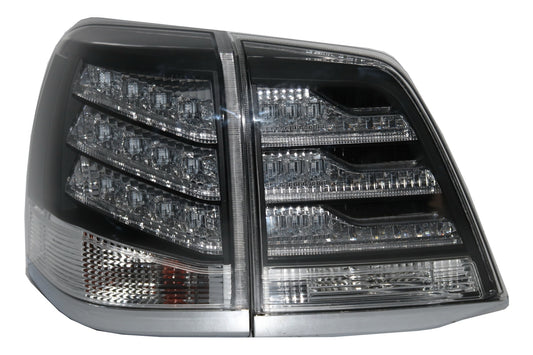 Rücklichter LED für TOYOTA Land Cruiser FJ200 J200 08-11 Schwarz und Weiß CarPartsTuning