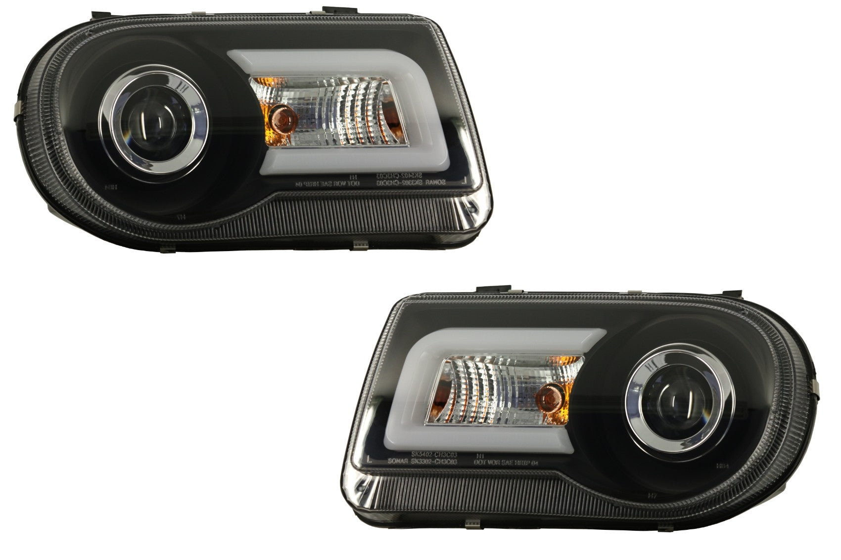 LED-Scheinwerfer Geeignet für CHRYSLER 300C 2005-2010 Xenon Look CarPartsTuning