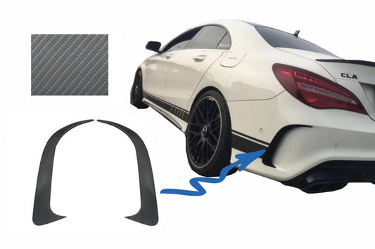 Heckspalter Lamellen Seitenentlüftung für MERCEDES CLA W117 C117 X117 13-18 CLA45 Look CarPartsTuning