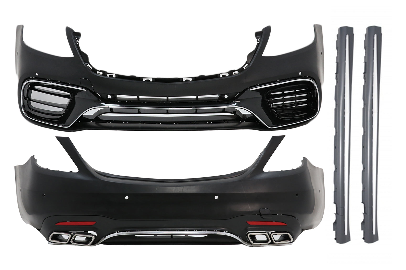 Bodykit für Mercedes S-Klasse W222 Facelift 13-17 Stoßfänger Seitenschweller CarPartsTuning