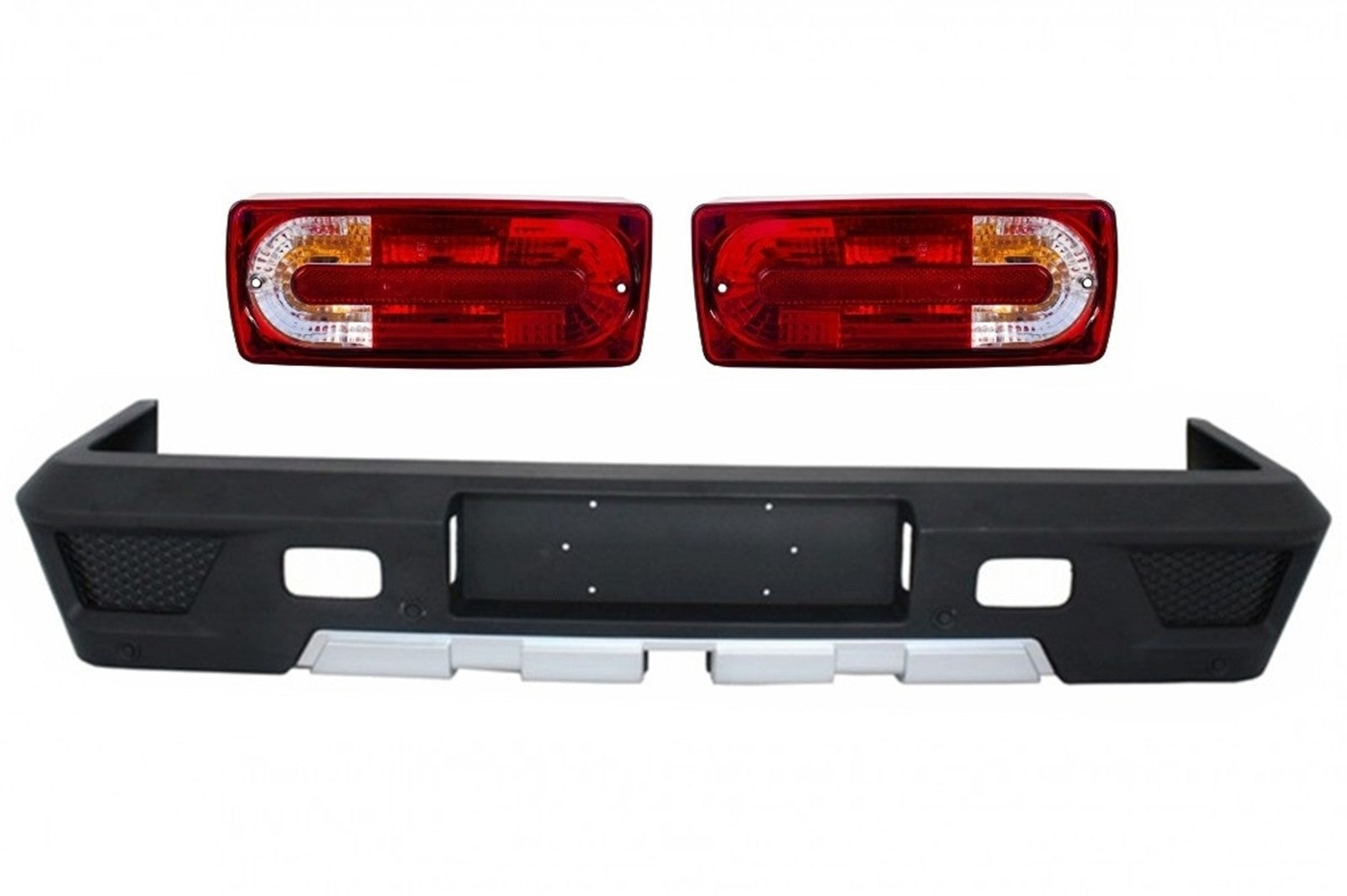 Stoßstange für Mercedes W463 G-Klasse 89-17 Rückleuchten G63 G65 Look CarPartsTuning
