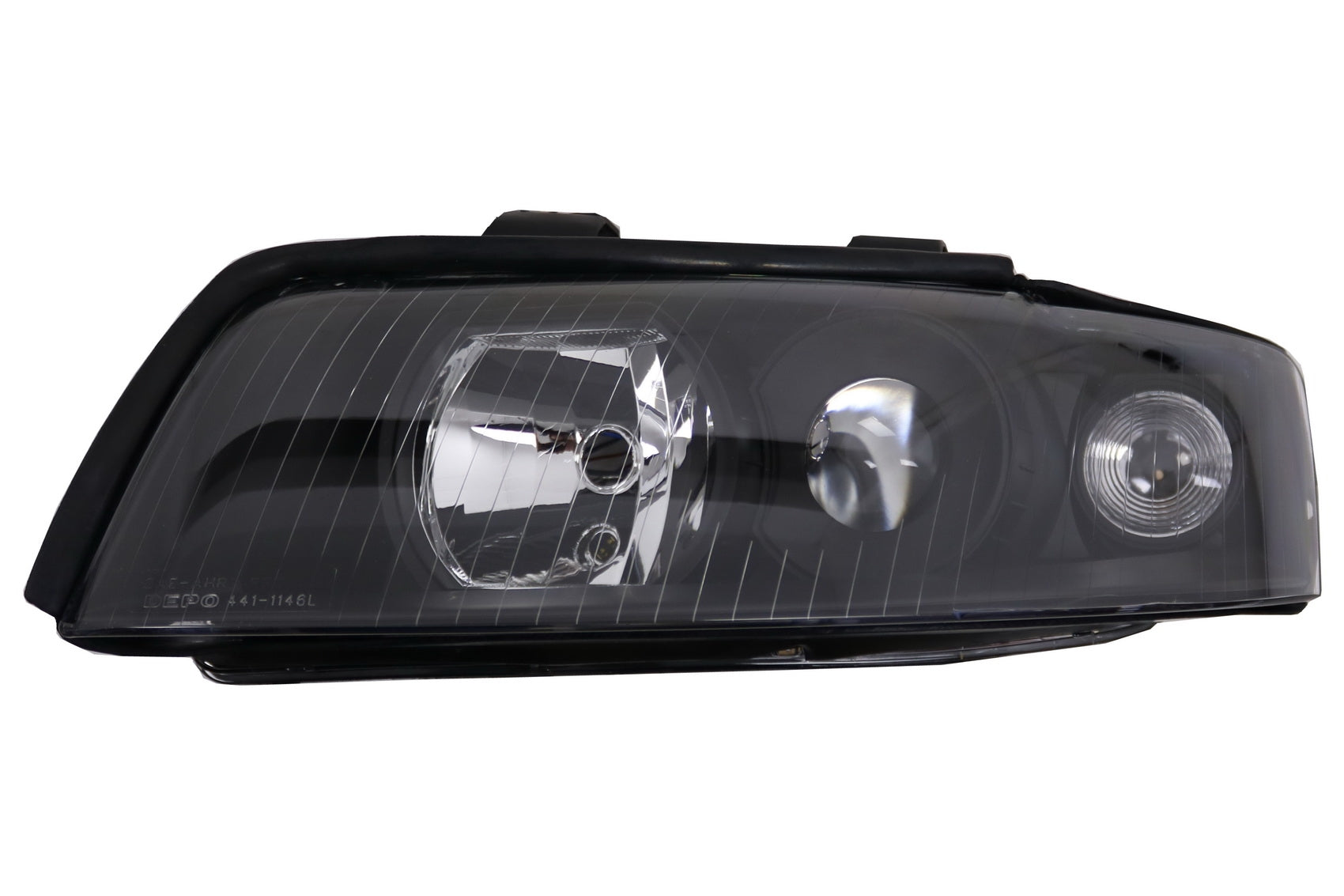 Scheinwerfer passend für AUDI A4 B6 (2000-2004) RHD / LHD Schwarz KITT Lightning